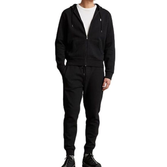 Polo Ralph Lauren BT Core Replen Black Double Knit Jogger Pants Men’s SZ 2LT NWT - Picture 2 of 5